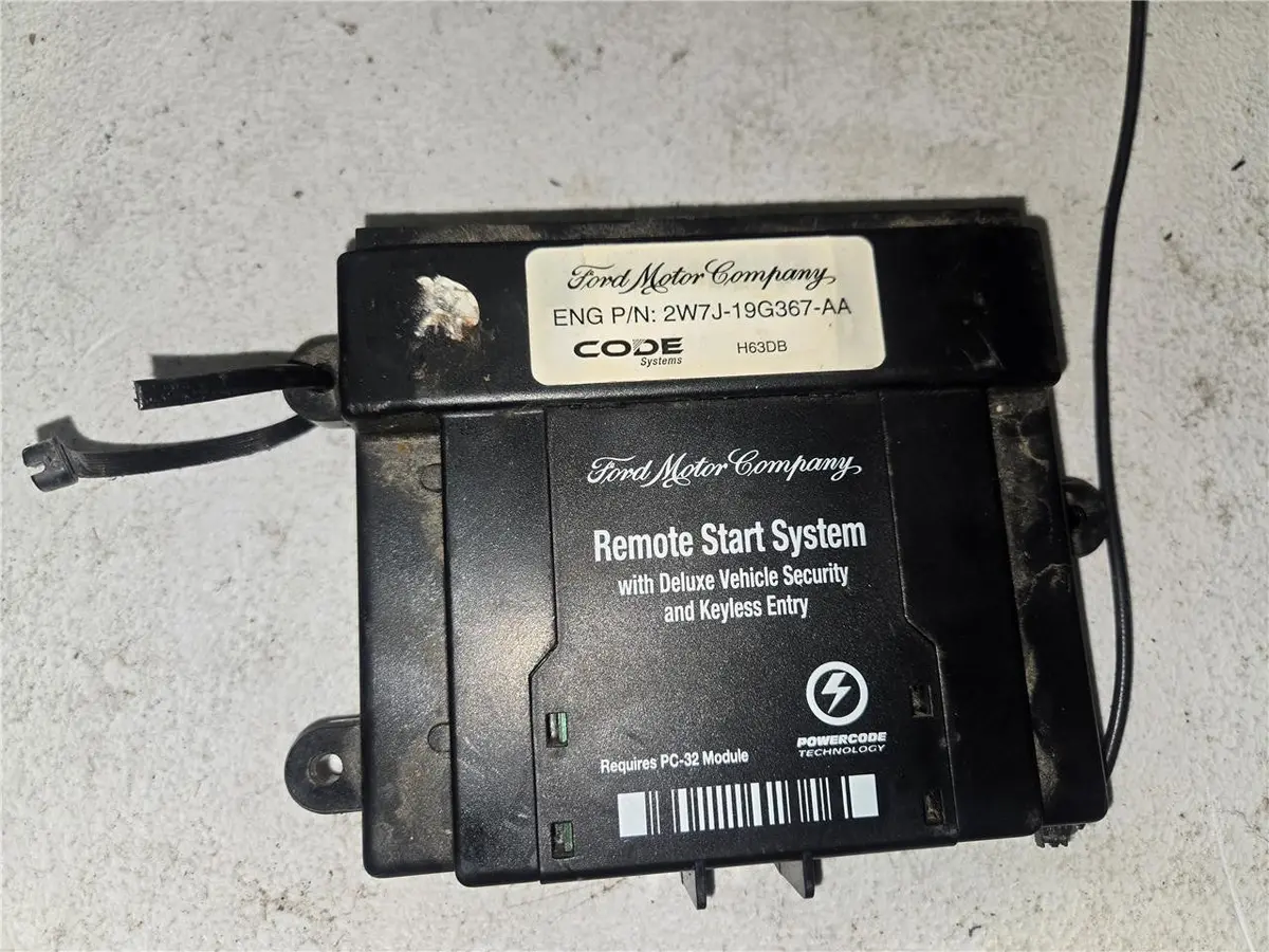 02-07 Ford Remote Start System Theft-Locking Control Module 2W7j-19G367-Aa Oem 1