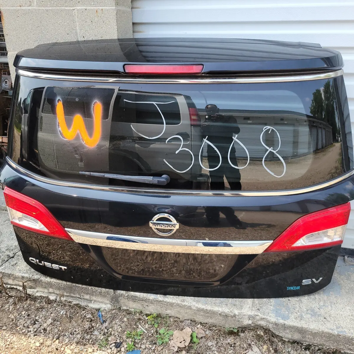 12 - 17 Nissan Quest Rear Door Spoiler Trunk Deck Hatch Tailgate Glass Light Oem 1