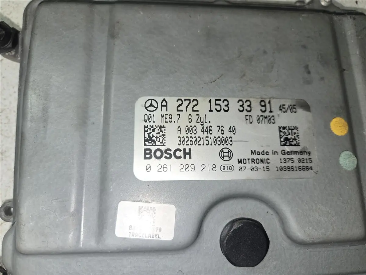 2006 - 2009 Benz E350 C350 Clk350 Ecu Engine Control Module A 272 153 33 91 Oem 1