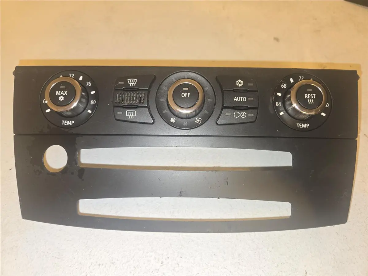 2004-2007 Bmw E63 E64 650I 645I Climate Heater Ac Control W/ Wood Trim 6978437 1