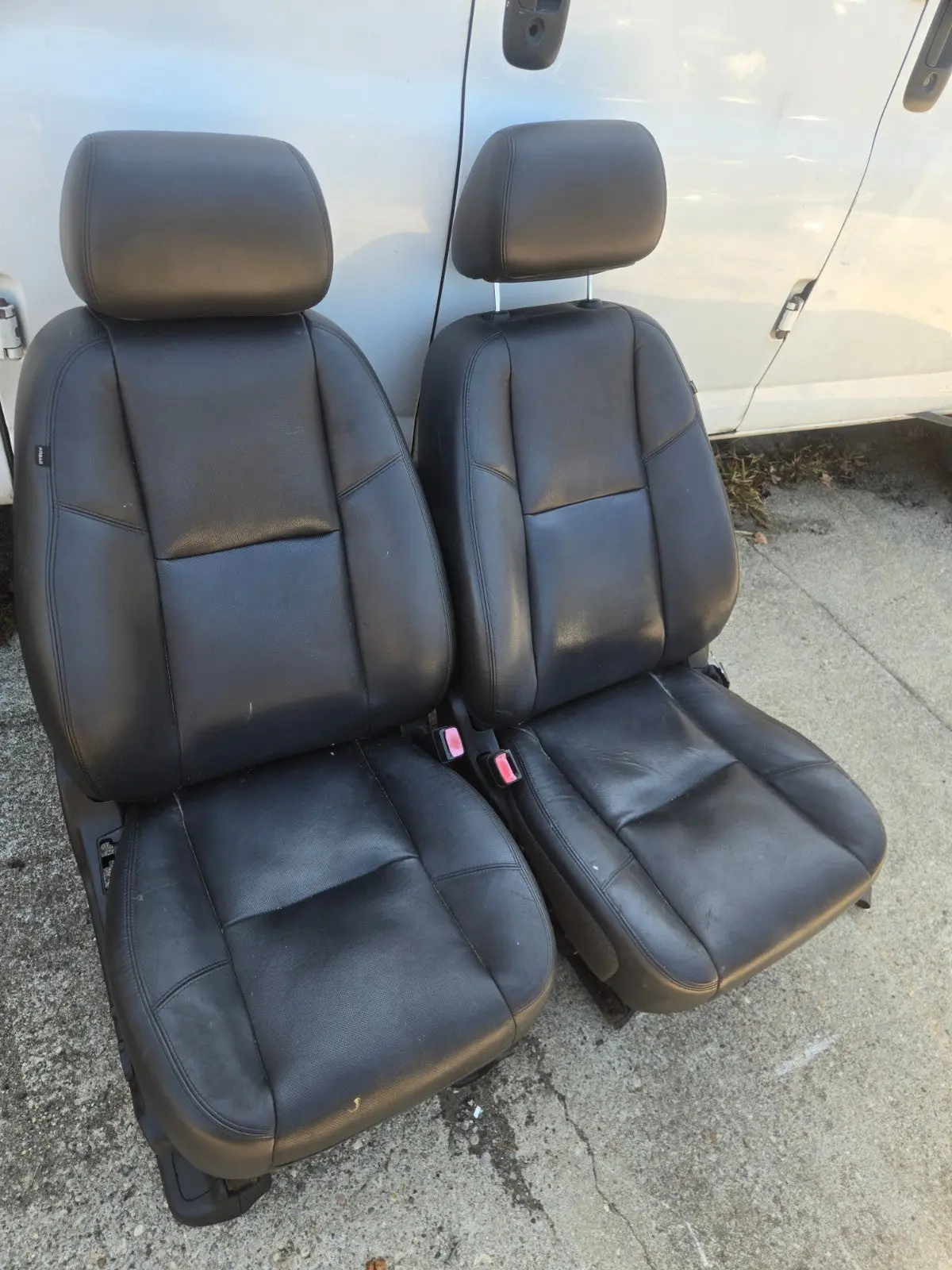 07 - 1 4  Escalade Tahoe Sierra Yukon Front Seats Black Power Leather Seat Oem 1