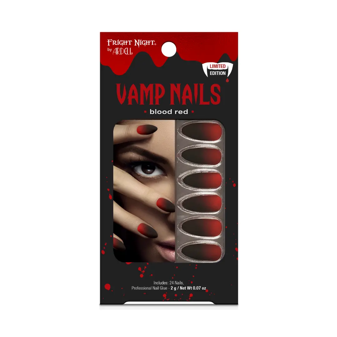 Uñas Postizas Fright Night Stiletto Blood Red - Outlet Ardell 1