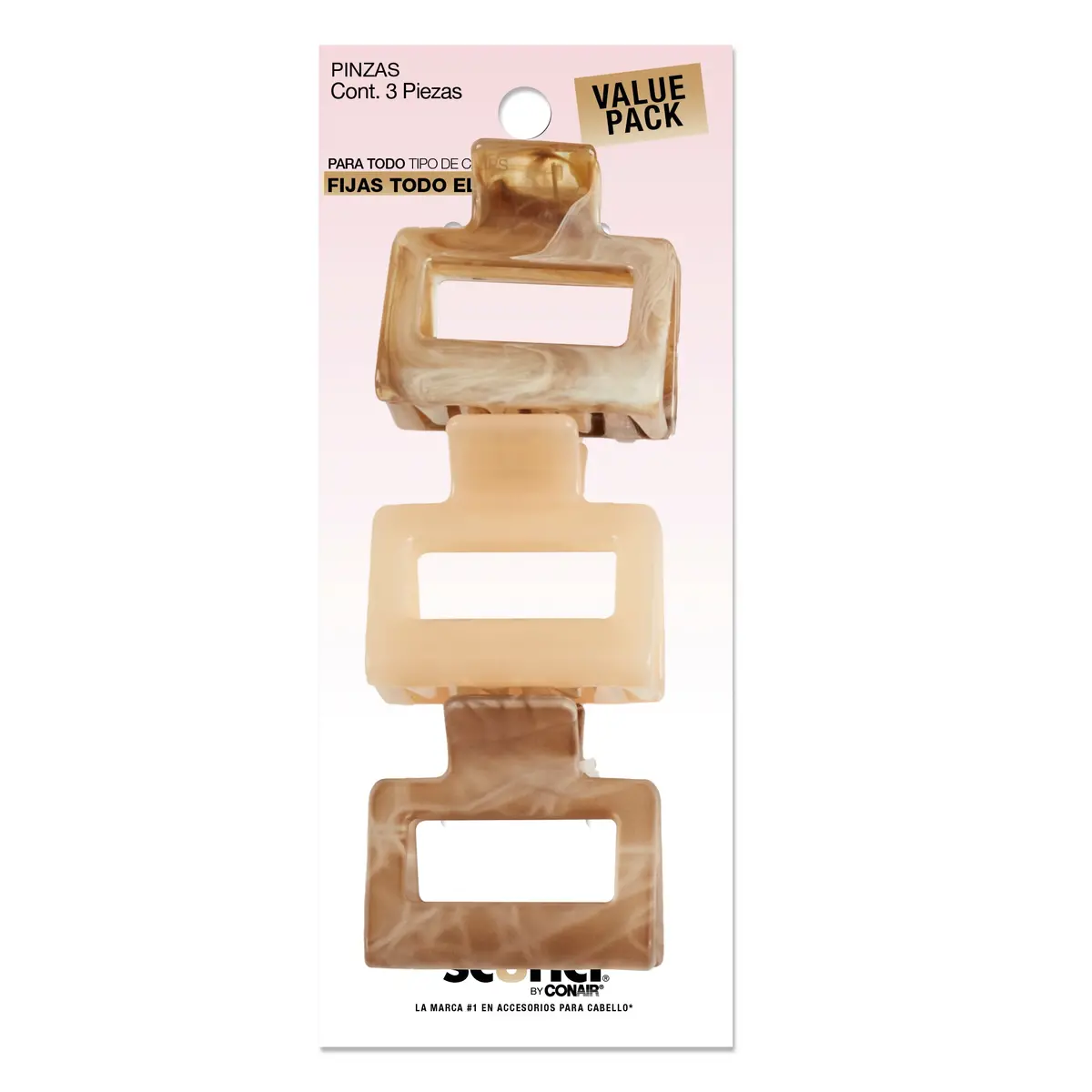 Pinzas Para Cabello All Day Hold 3 Pzas - Scunci 1