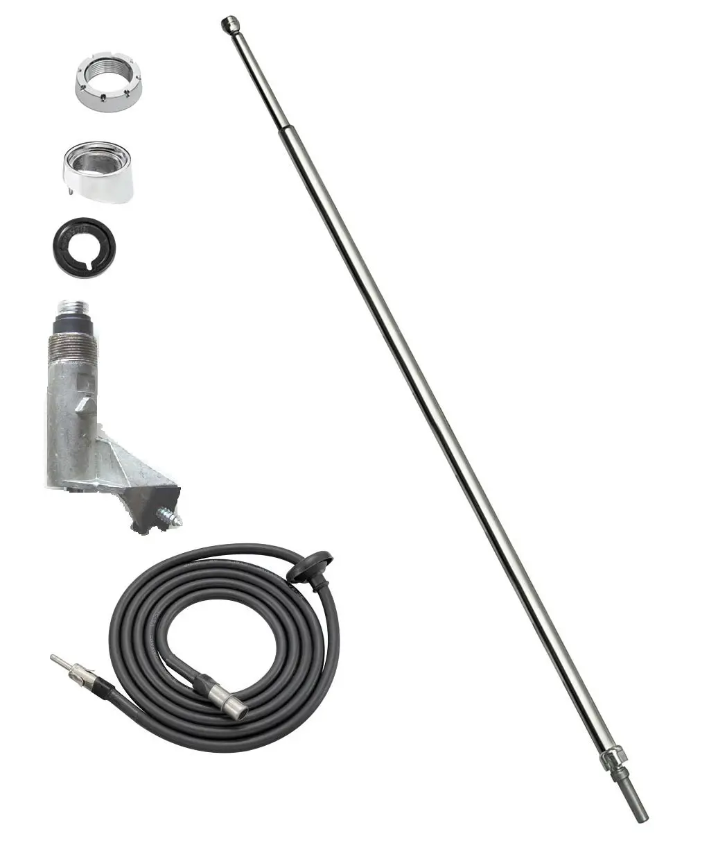 Antenna Assembly, Front, Telescopic, New, 68-69 Gto 1