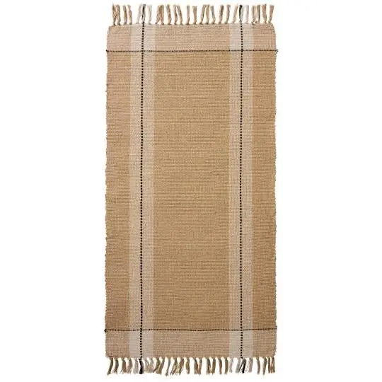 Jute Loper - Beige / Zwart 1