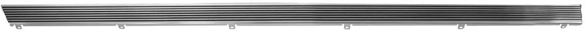 Rocker Molding ,Left Ribbed New Ss 66 Chevelle El Camino 1