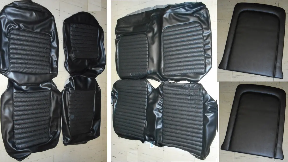 Seat Covers Set, Front & Rear Coup, New, 66 Mustang 1