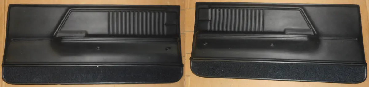 Door Panels, Deluxe, Black, New, Pr, 67 Firebird Camaro 1