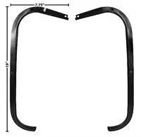 Trunk Weatherstrip Gutter, 2 Pcs, 67-9 Firebird Camaro 1