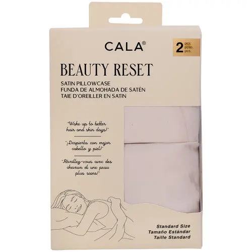 Funda De Satin Para Almohada Rosa - Cala 1