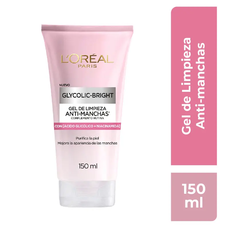 Glycolic Bright Limpiador  Facial En Gel -  Loreal Dermo Expertise 1