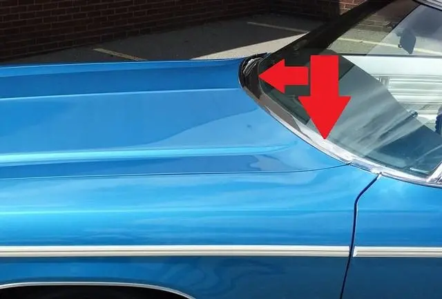 Windshield Molding ,Lower Hardtop Used 71-75 B-Body 1