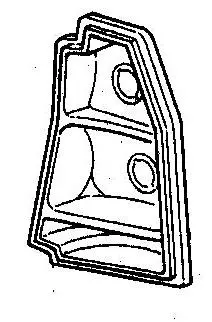 Taillight Lens Housing ,Right Used 87 88 Monte Carlo 1