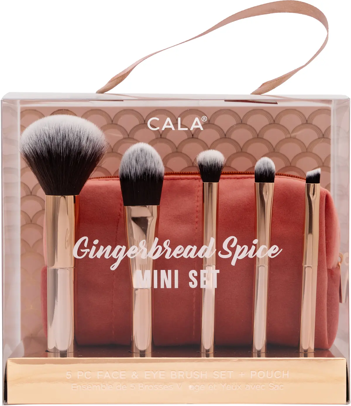 Set De Brochas Mini Con Cosmetiquera Gingerbead Spice - Outlet Cala 1