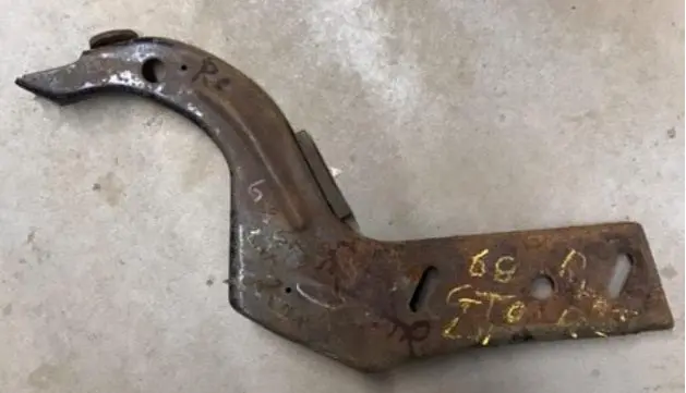 Rear Bumper Bracket ,Left Used 68 Gto 1