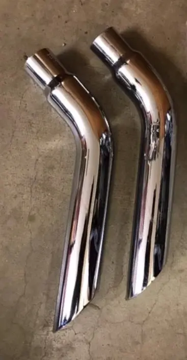 Exhaust Tips, Stainless New Pair 71-73 Trans Am 1