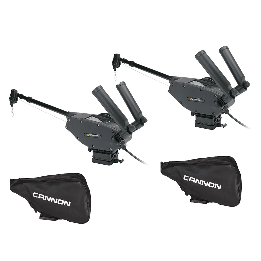 Cannon Optimum 10 Bt Electric Downrigger 2-Pack W/Black Covers 1