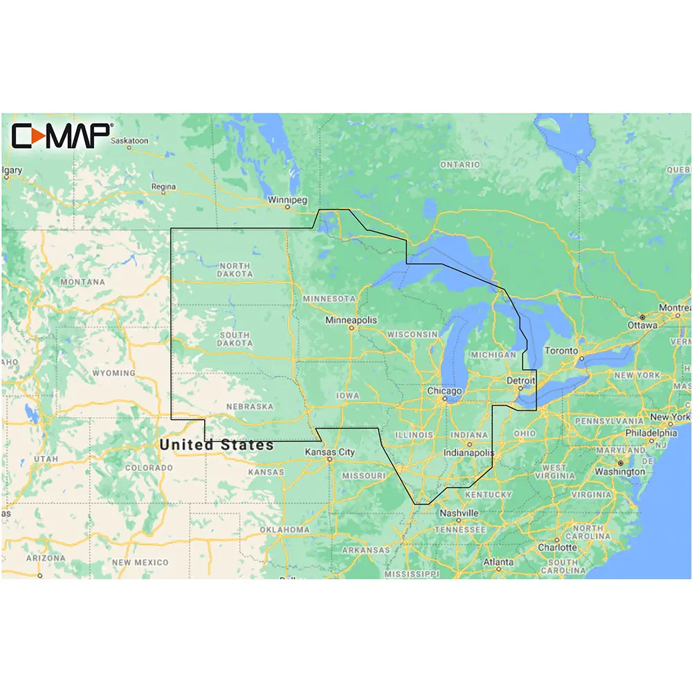 C-Map M-Na-Y212-Ms Us Lakes North Central Reveal Inland Chart 1