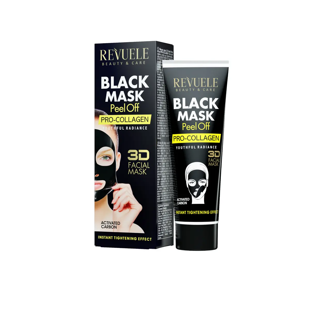 Black Mask Peel Off Pro-Collagen - Revuele 1