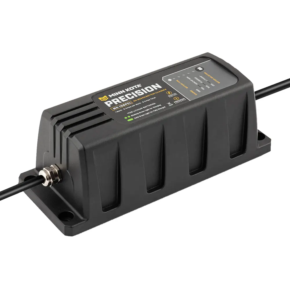 Minn Kota On-Board Precision Charger Mk-106 Pcl 1 Bank X 6 Amp Li Optimized Charger 1