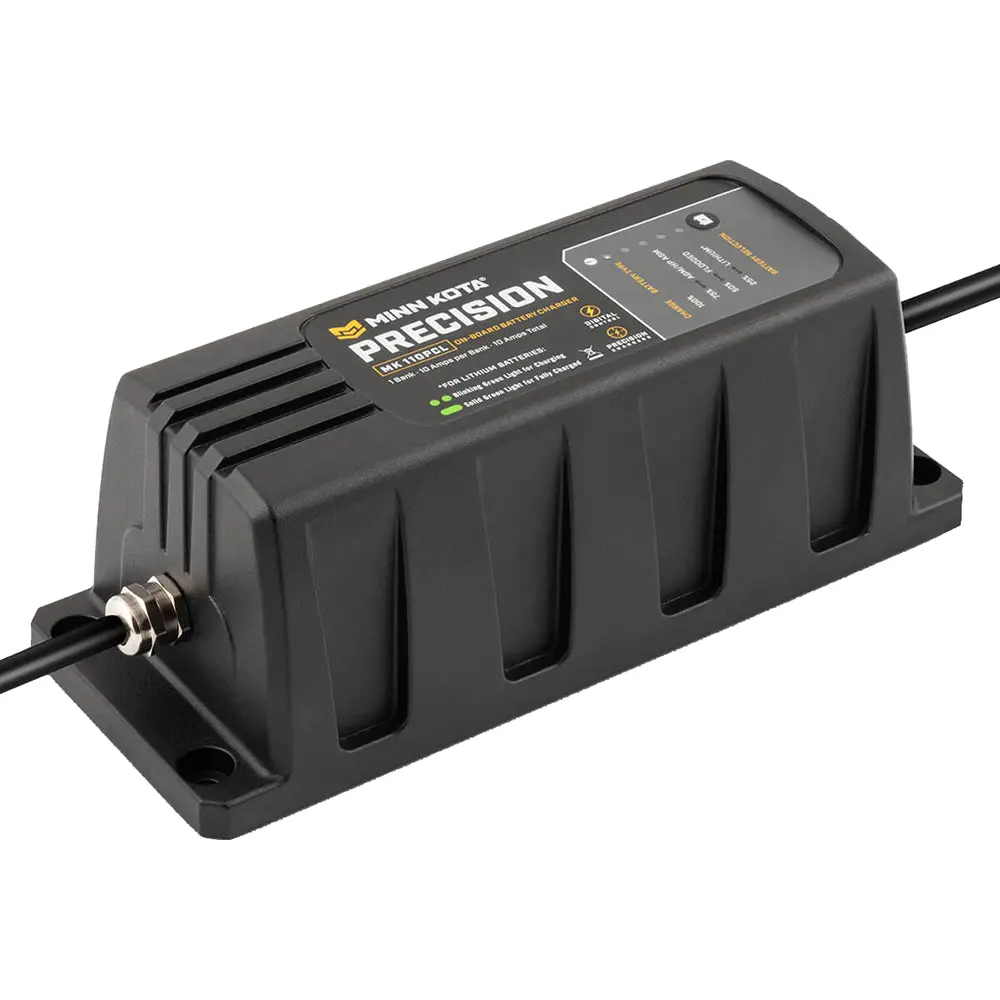 Minn Kota On-Board Precision Charger Mk-110 Pcl 1 Bank X 10 Amp Li Optimized Charger 1