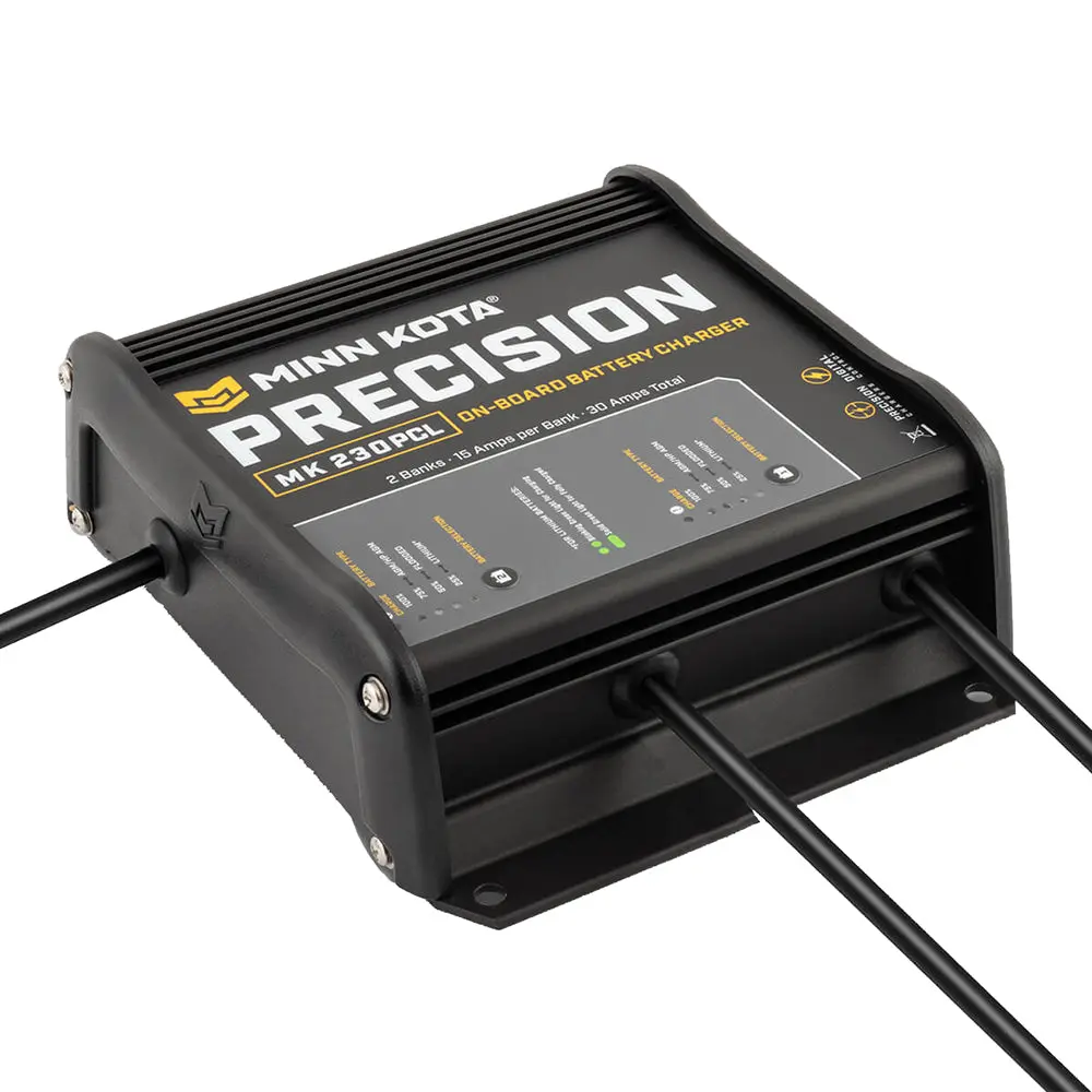Minn Kota On-Board Precision Charger Mk-230 Pcl 2 Bank X 15 Amp Li Optimized Charger 1