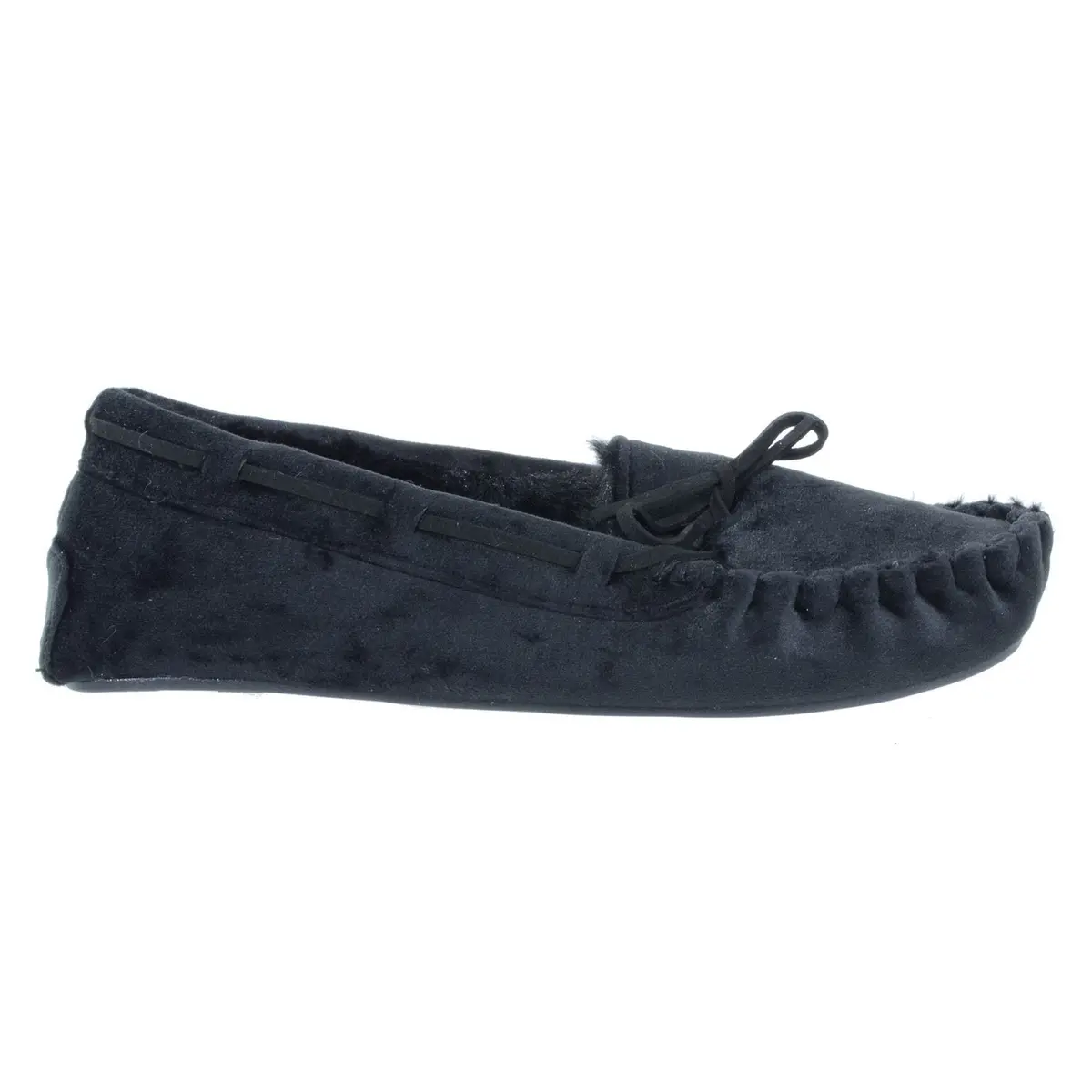Womens Moccasin Slippers Luxury Velour Fur Lining Non-Slip 12