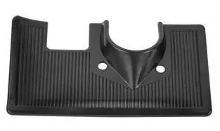 Steering Column & Carpet Hold Down Plate, Plastic, Ribbed, Used 1