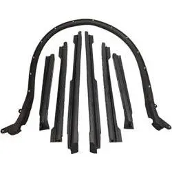 Convertible Top Weatherstrip Kit, New, Rubber, 68-72 A-Body 1