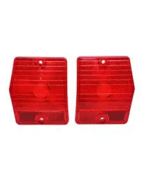 Tail Light Lens, Pair, New, 65 Nova Wagon 1