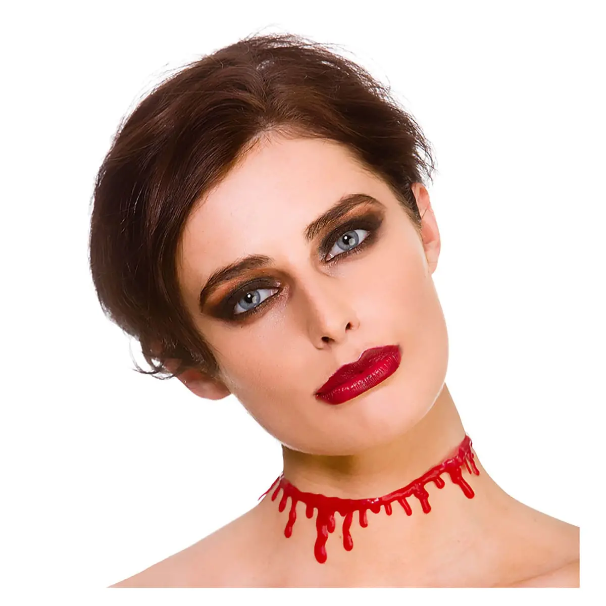 Dripping Blood Choker Cut Throat Slasher Horror Prop 1