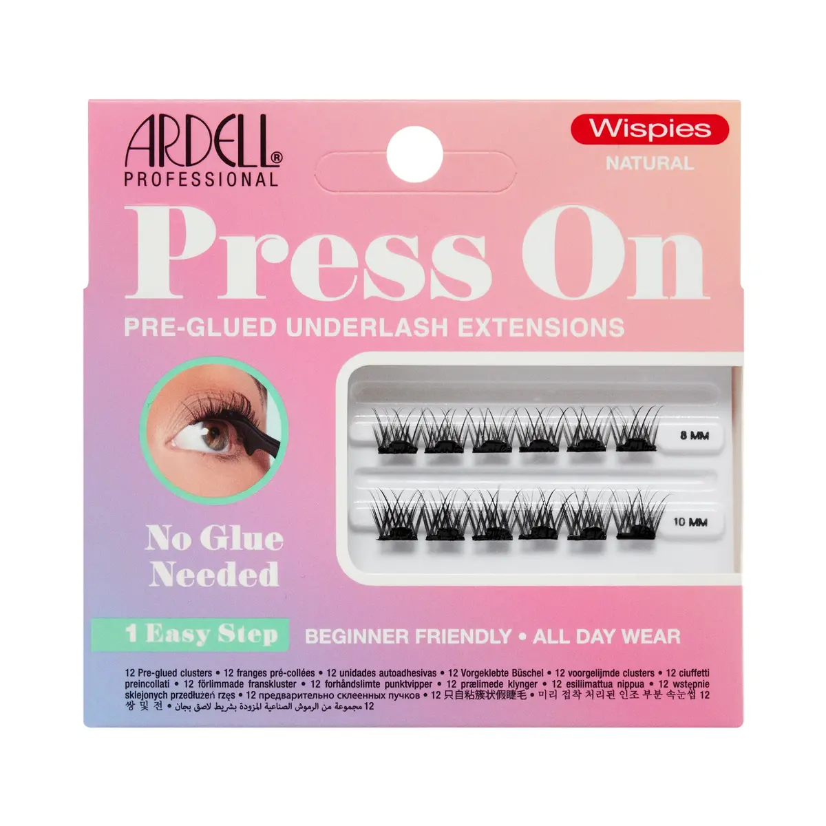 Extensiones De Pestañas Press On Mini Wispies Natural - Ardell 1