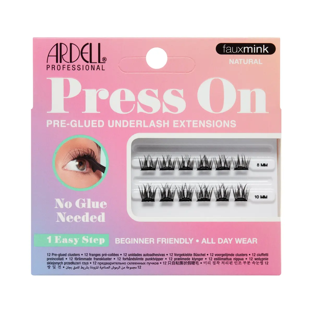 Extensiones De Pestañas Press On Mini Faux Mink Natural - Ardell 1
