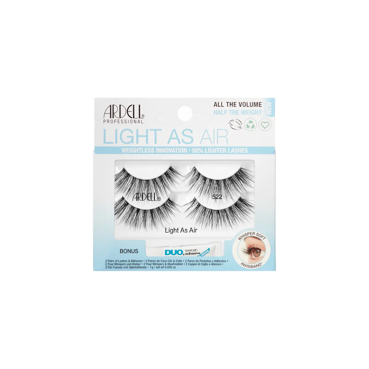 Pestañas Postizas All The Volume Light As Air 522 - Ardell 1