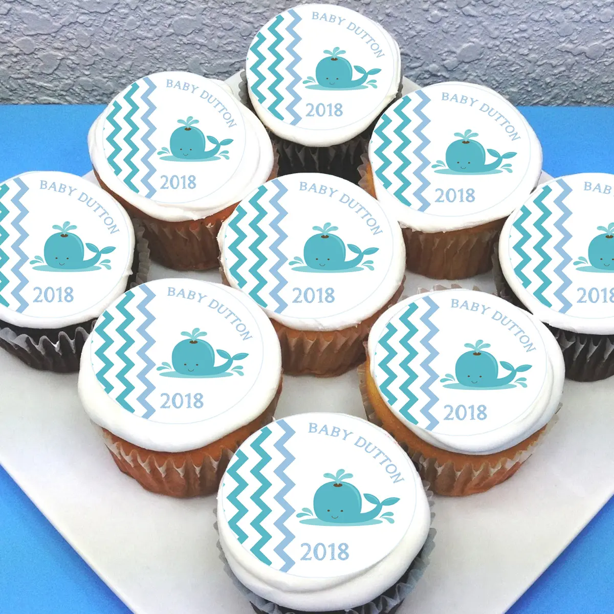 Baby Shower Edible Cupcake Toppers 1