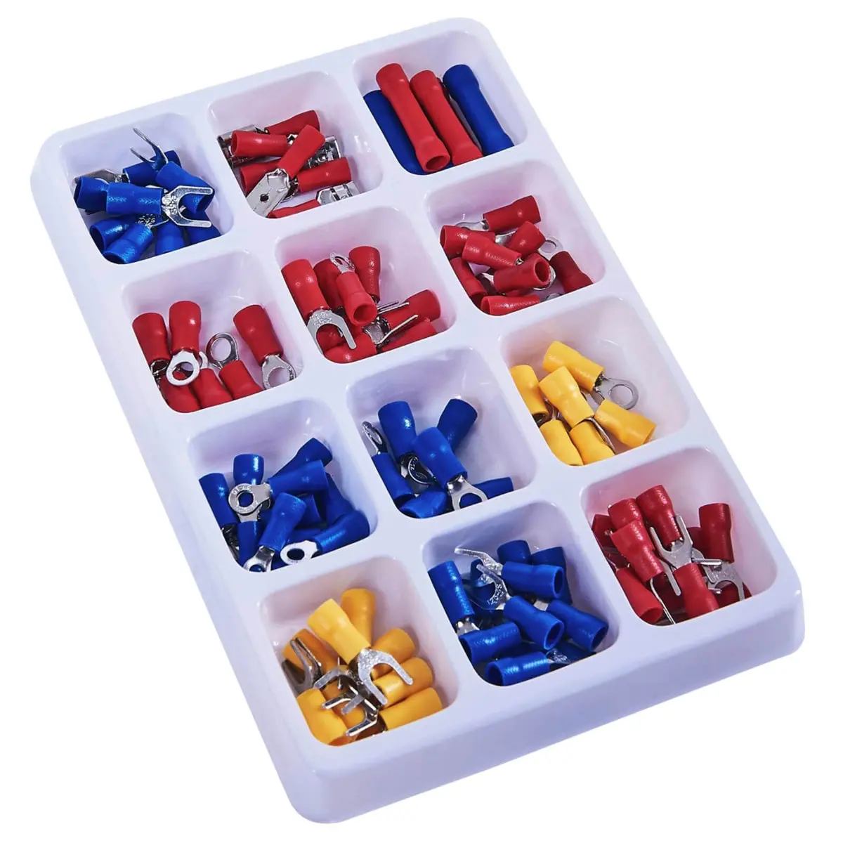 Amtech 100Pc Terminal Assortment Insulated Crimp 1