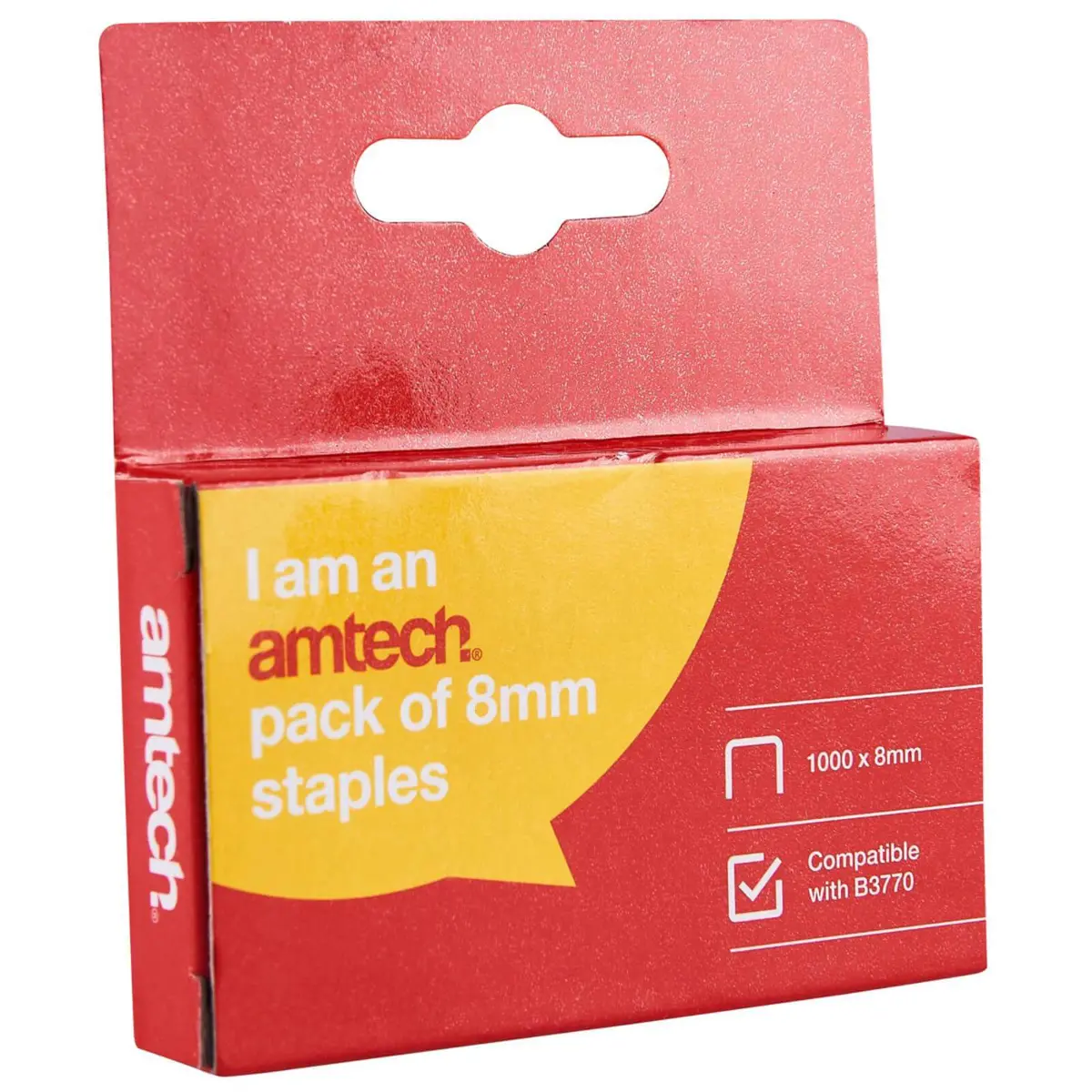 Amtech 1000Pc 8Mm Staples 1