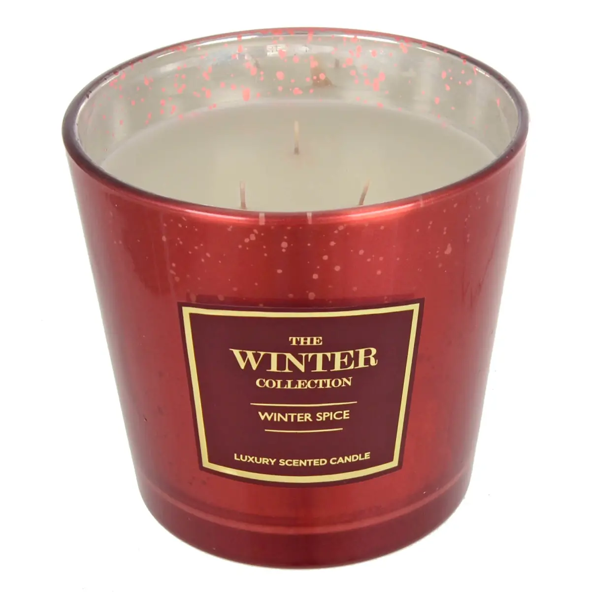 Winter Collection Large 3 Wick Scented Candle Metallic Finish 1