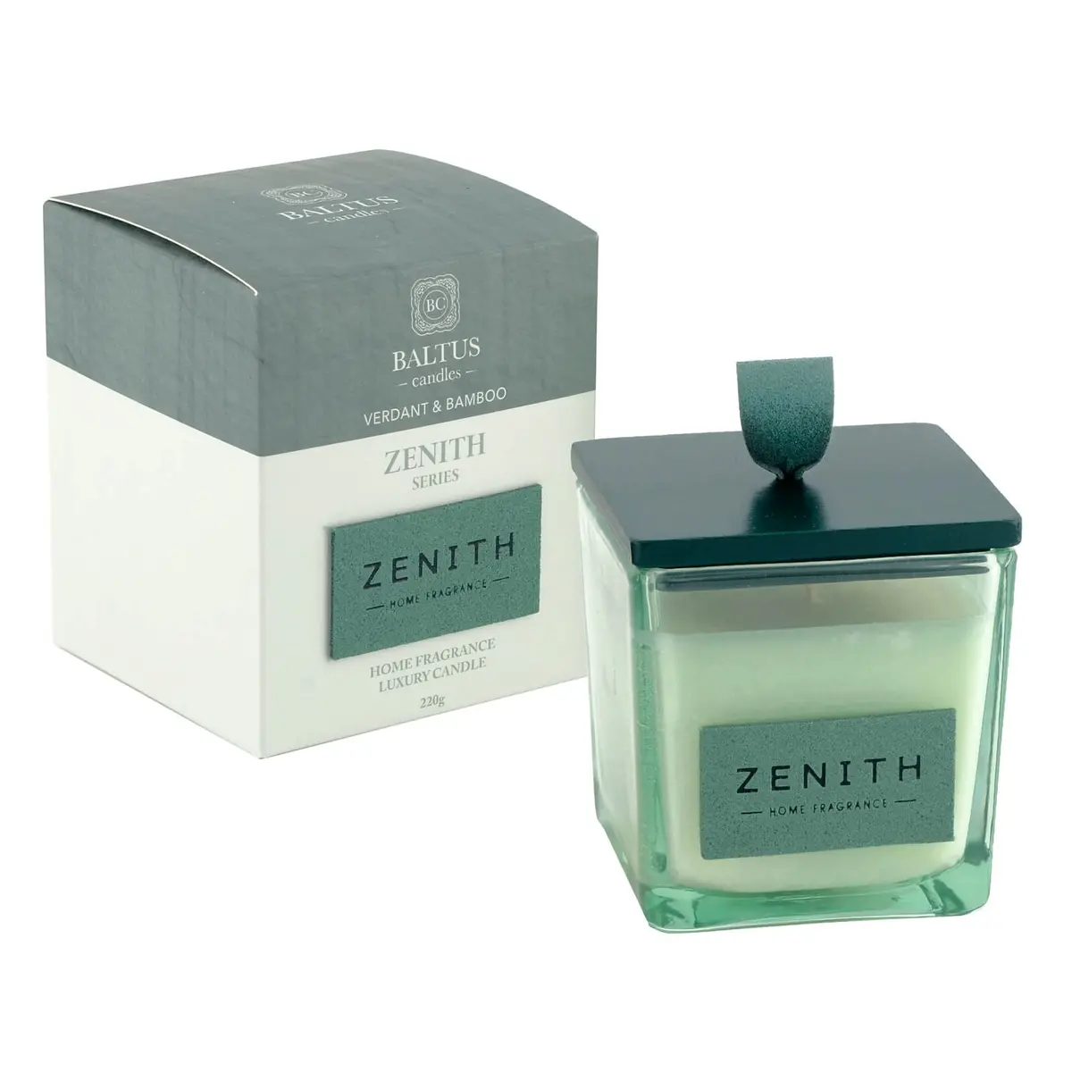 Zenith Luxury Scented Candle Home Fragrance Glass Jar With Lid 220G 1