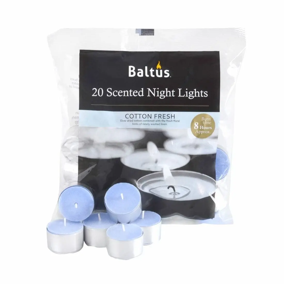 Baltus 20 Pack Of Scented Tealight Night Lights Candles 8Hr Burn 1