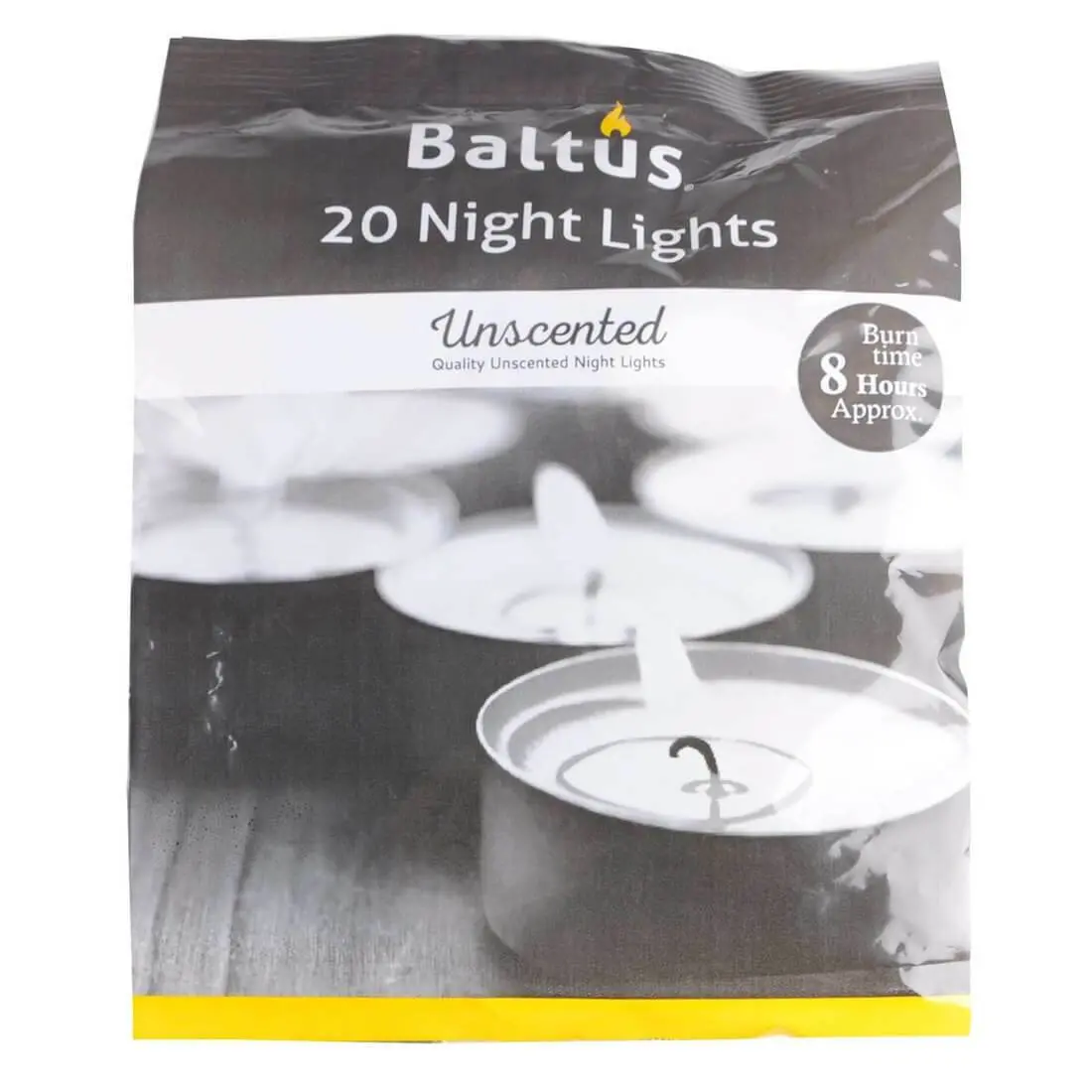 20 Pack Of Unscented Night Lights Tea Light Candles 1