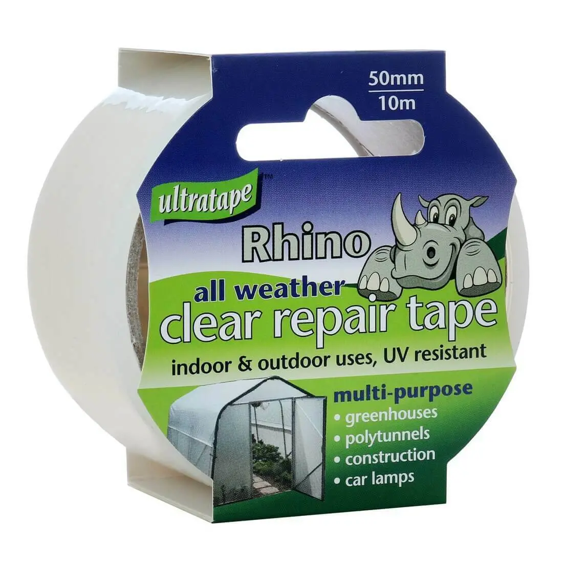 Ultratape Rhino All Weather Clear Repair Tape 50Mm X 10M 1