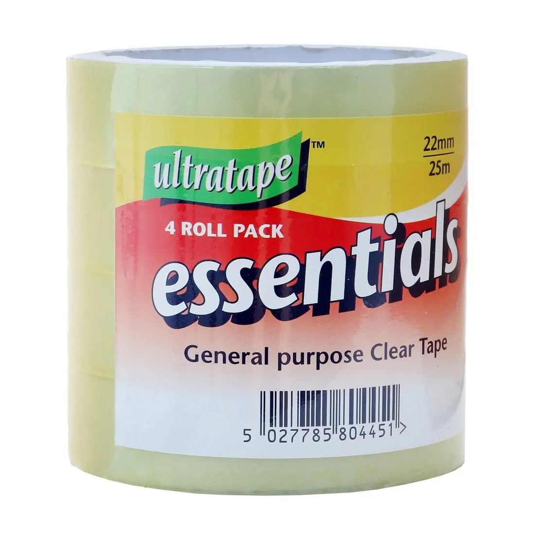 Ultratape 4 Rolls Of Clear Sticky Tape 22Mm X 25M 1