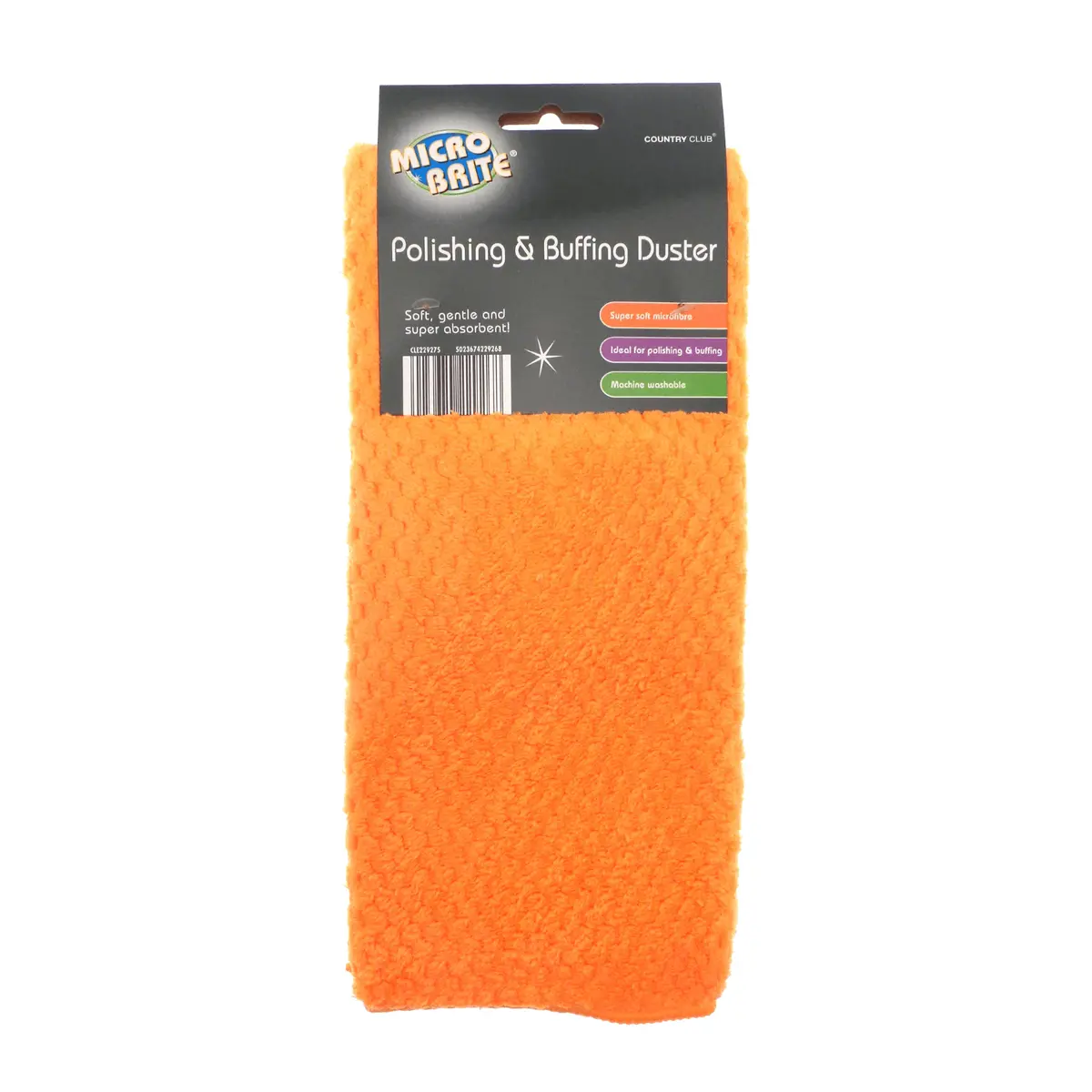 Microfibre Polishing Buffing Duster Super Absorbent Orange 1
