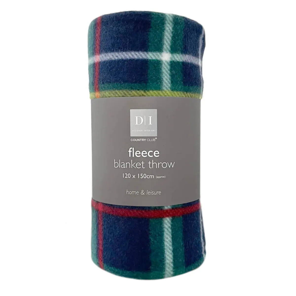 Tartan Print Fleece Blanket Throw Cover Travel Rug 150Cm 2