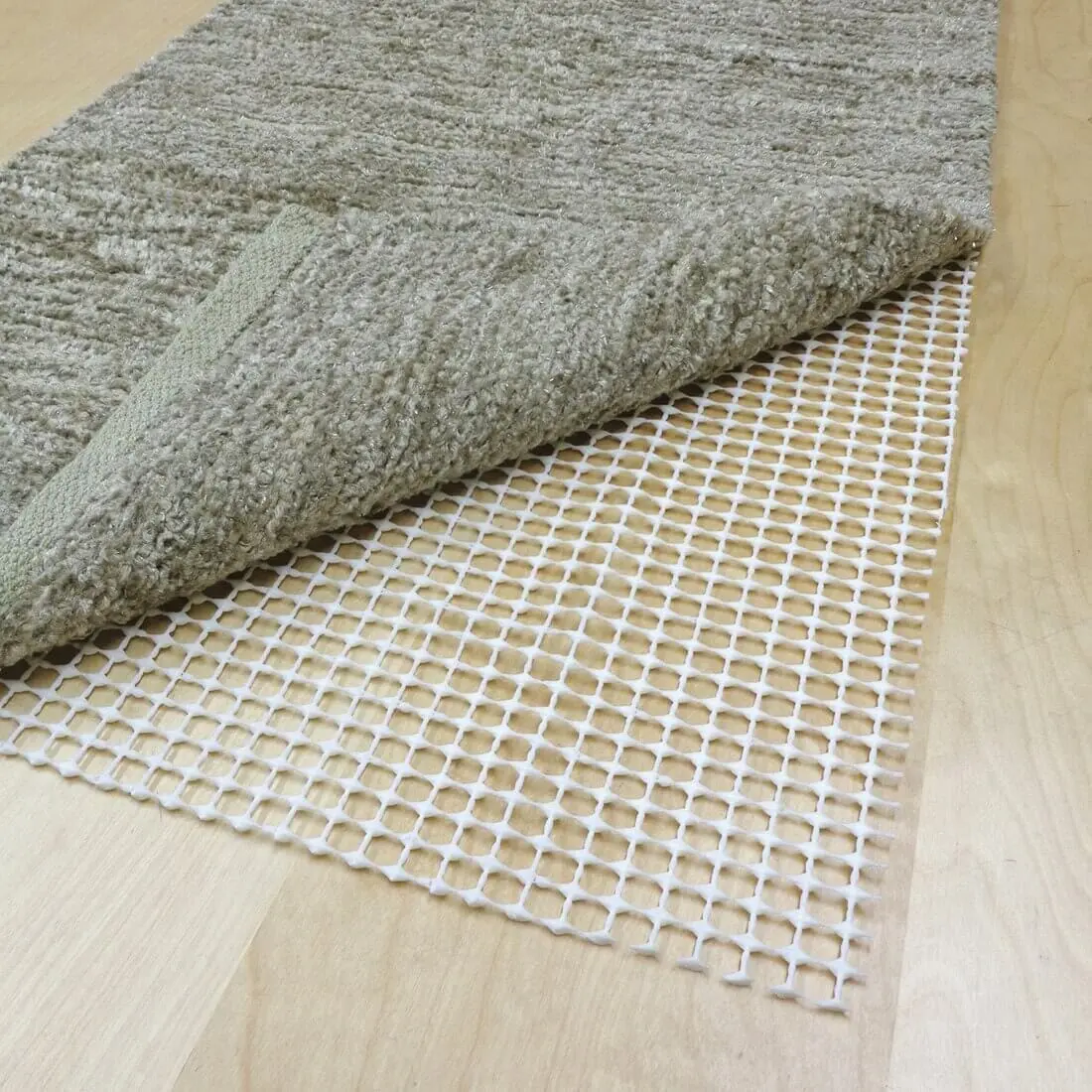 Anti Slip Mat Multi Purpose Rug Base Trim To Size Cream 1