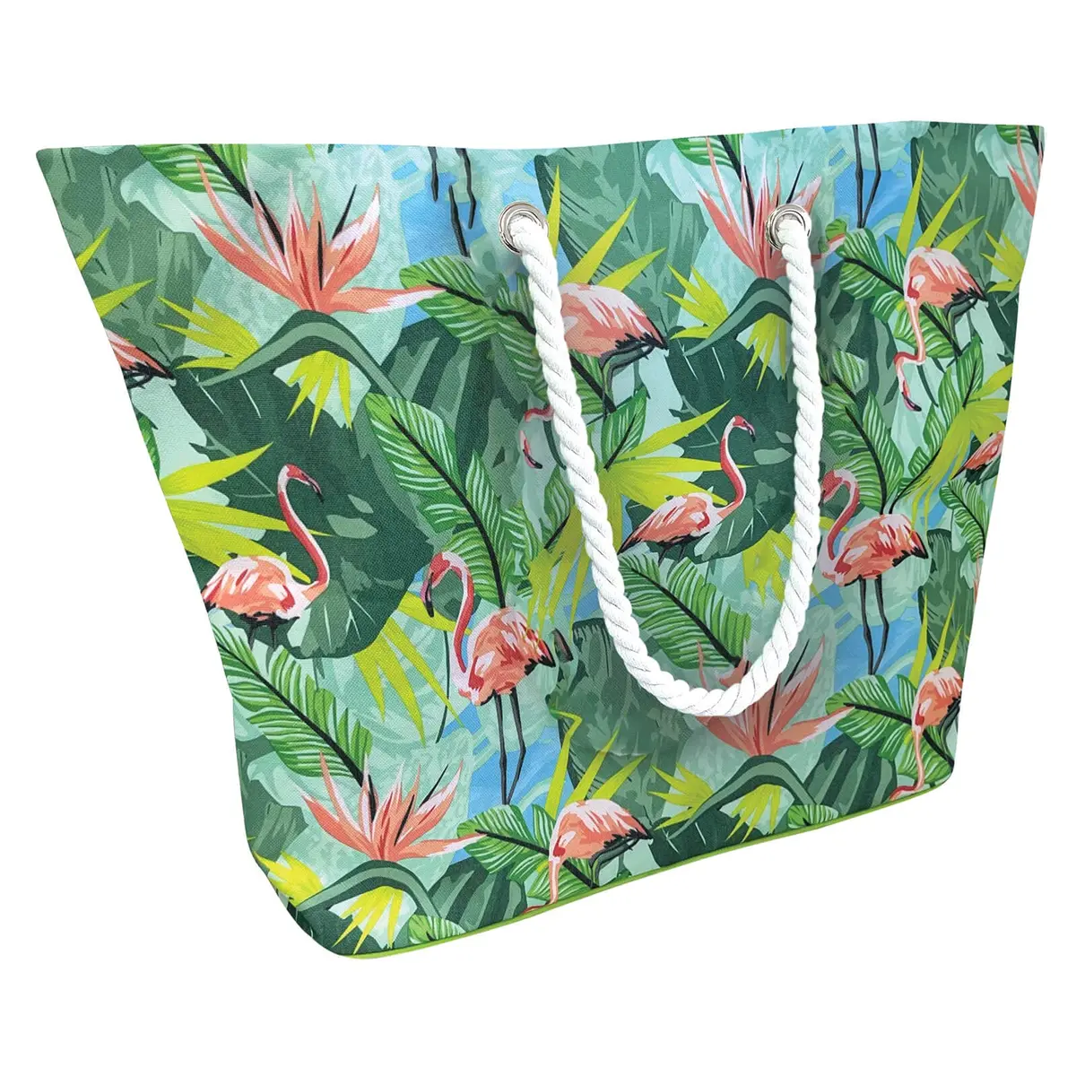 Beach Cool Bag Foil Insulated Tropical Leaf Holiday Tote 1