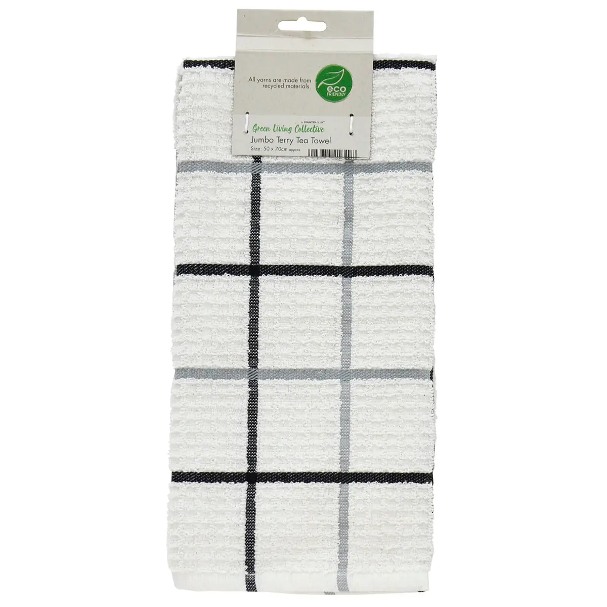 Jumbo Terry Tea Towel Eco Friendly Recycled Materials 70Cm 1