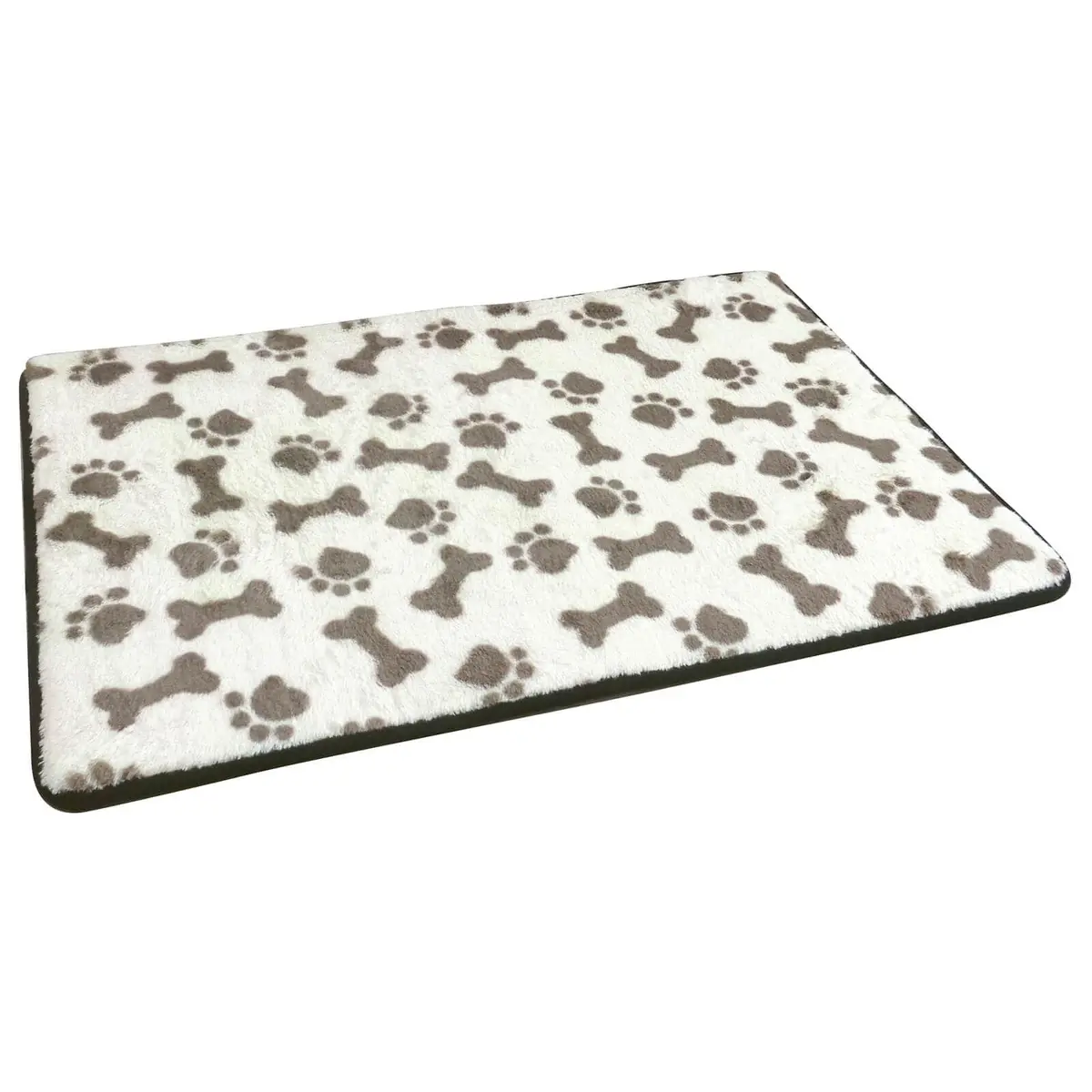 Memory Foam Pet Mat Paw Prints Bones Anti Slip 50X80cm 1
