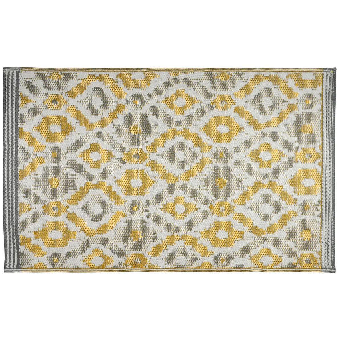 Outdoor Rug Malaysian Ikat Pattern Garden Mat Patio Beach 1